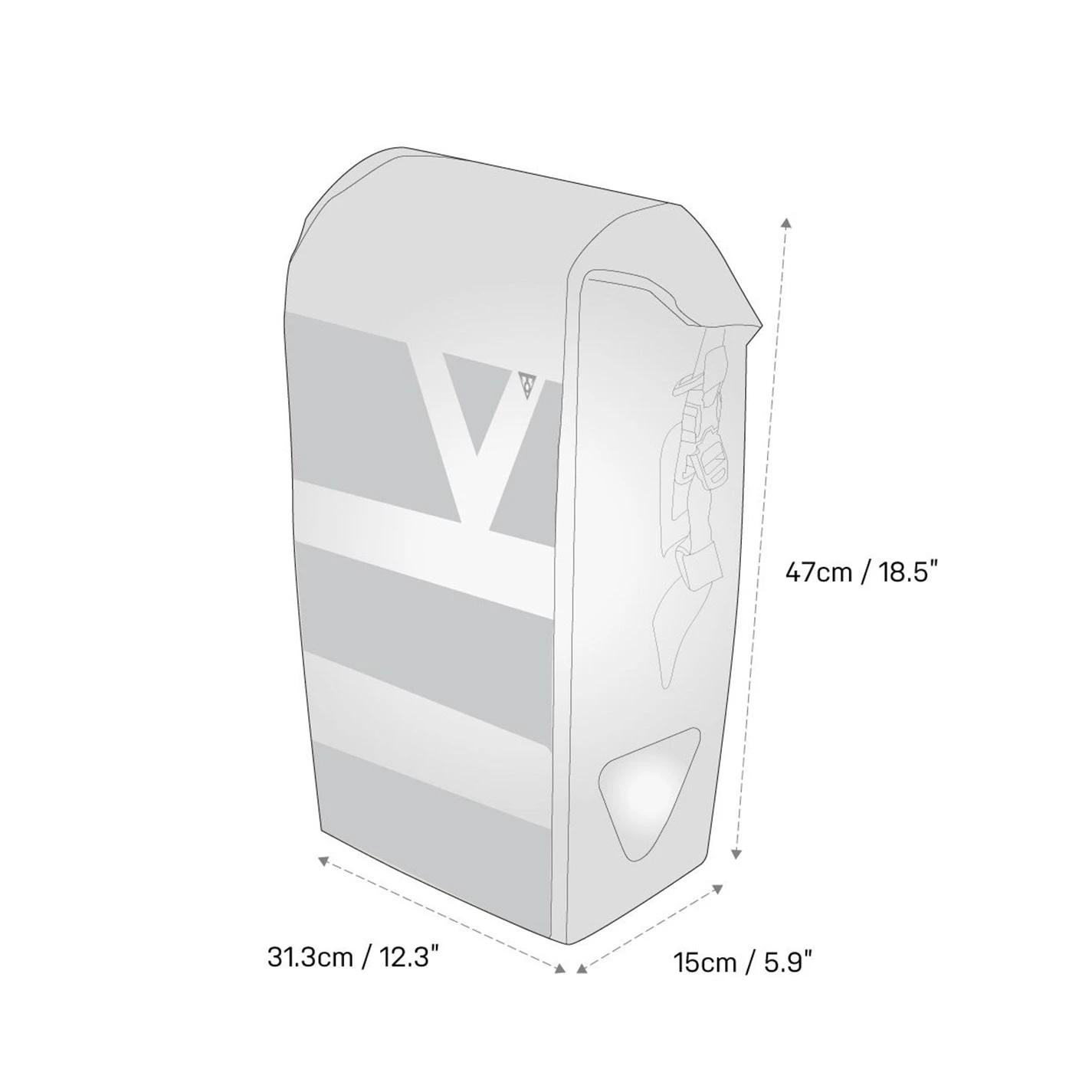 Topeak Drybag Pannier W/Quicklock 24L - Image 6