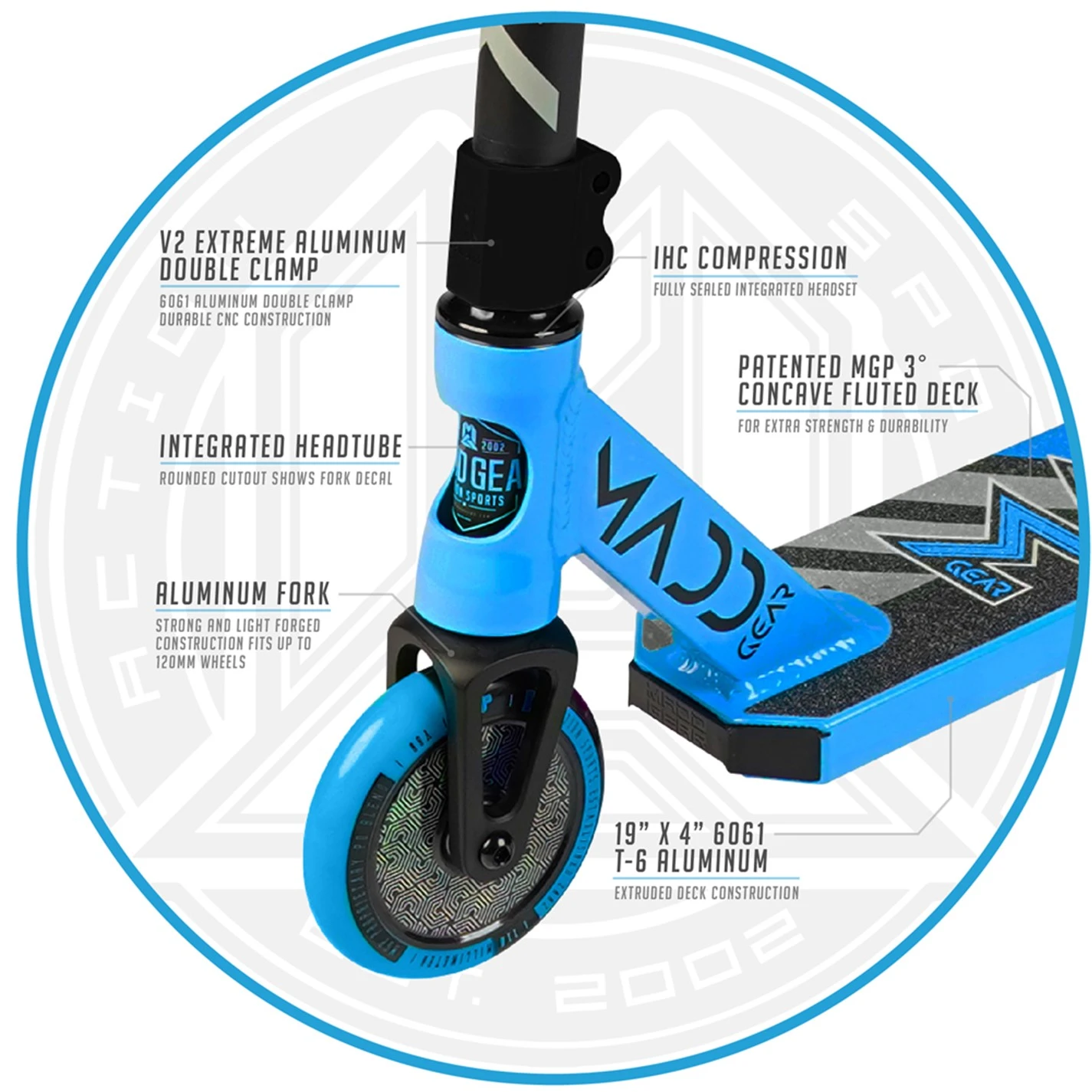 MADD GEAR KICK PRO V5 JUNIOR PRO STUNT SCOOTER - Image 3