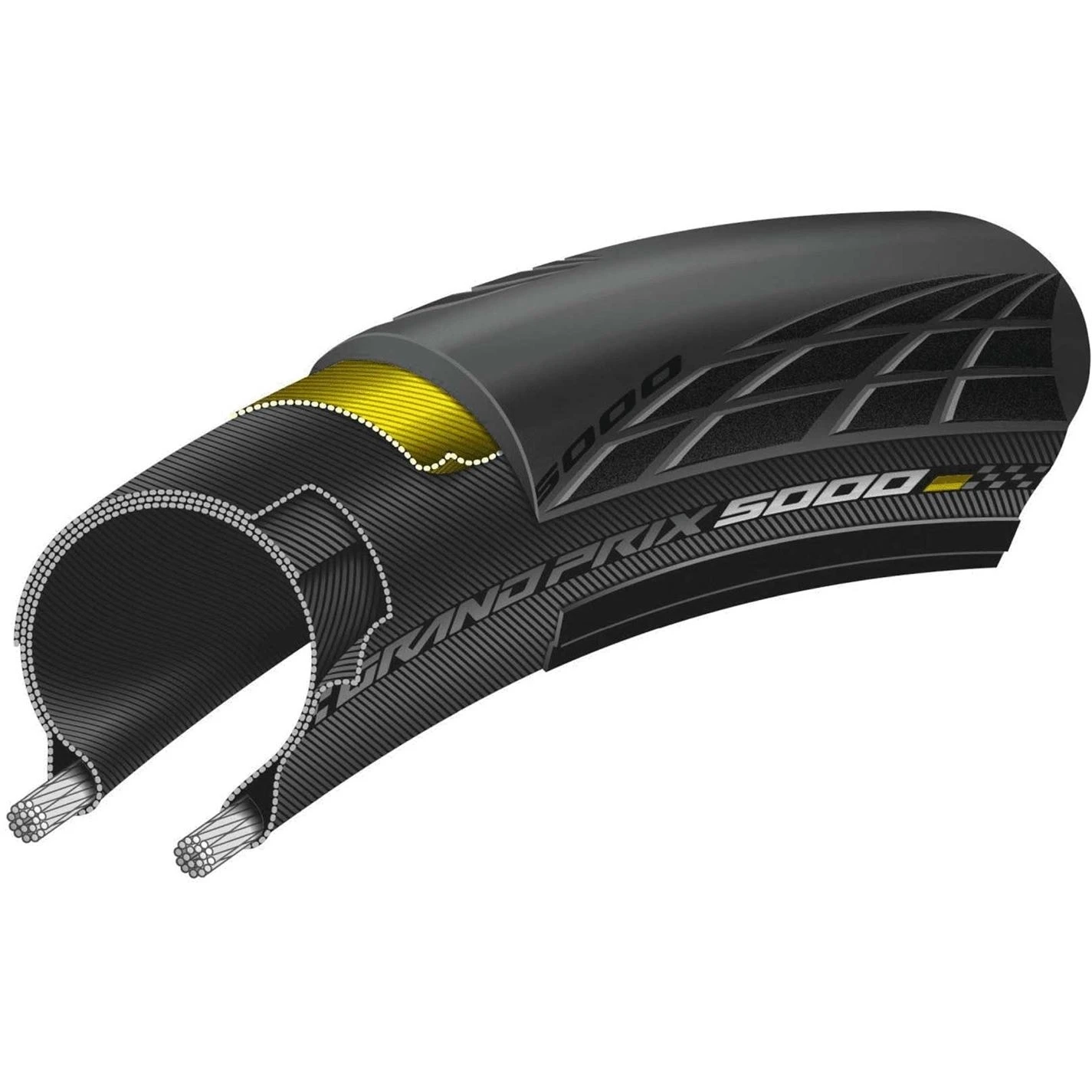 Continental Grand Prix 5000 700C Tubeless Ready Folding Road Tyre - Image 2